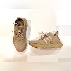 Adidas Beige Tan Knit Sneakers
